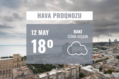 Cümə axşamına olan hava: səhər yağış yağacaq
