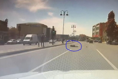 Bakıda yol polisinin qadını vurması ilə bağlı DYP açıqlama verib VİDEO