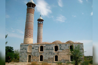 Ağdam Cümə Məscidində təmir işləri gedir