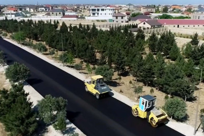 Qala-Şüvəlan avtomobil yolunun təmiri davam etdirilir