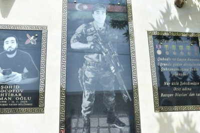 Bakıda Vətən müharibəsi şəhidinin xatirəsinə bulaq istifadəyə verilib
