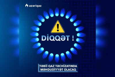Bakının Qaradağ rayonunda qaz kəsiləcək