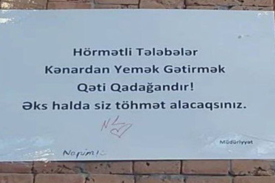 Xəzər Universitetinin bufet rəhbərliyi cəzalandırılıb