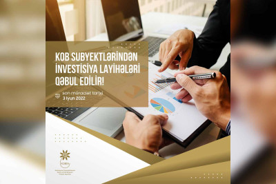 KOB subyektlərinin nəzərinə: investisiya layihələri qəbul edilir