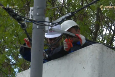 Tovuzun iki kəndinin elektrik şəbəkəsi yenidən qurulur