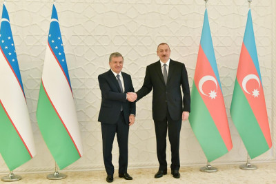 İlham Əliyev Özbəkistanda səfərdədir