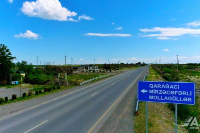Bərdə: Qarağacı-Mirzəcəfərli-Mollagüllər yolu təmir edilir