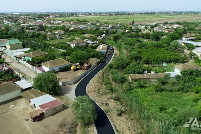 Biləsuvar rayonu: Əliabad-Xırmandalı-Bəydili avtomobil yolu yenidən qurulur