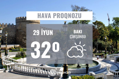 Çərşənbə günü Bakıda 32° isti olacaq