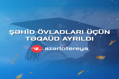 “Azərlotereya” ASC şəhid övladlarına təhsil təqaüdü ayırıb
