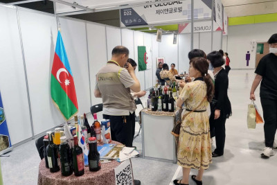 Azərbaycan məhsulları Seulda beynəlxalq sərgidə nümayiş olunur