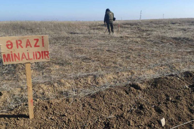 Azərbaycanın minalarla çirkləndirilmiş ərazisinin sahəsi açıqlanıb