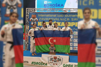 Azərbaycan cüdoçuları Sloveniyada 8 medal qazanıblar