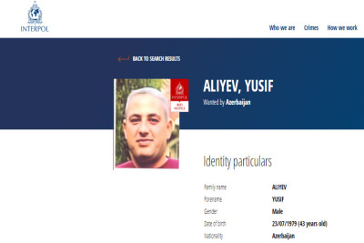 Azərbaycan bu şəxsi İnterpol xətti ilə axtarır