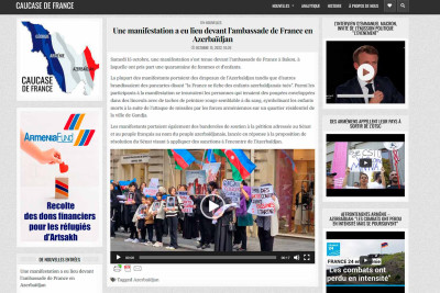 Fransa mətbuatı artıq petisiya ilə bağlı mövzuları işıqlandırmağa başlayıb