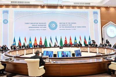 Azərbaycan Prezidenti Türk Dövlətləri Təşkilatının IX Zirvə Görüşündə çıxış edib