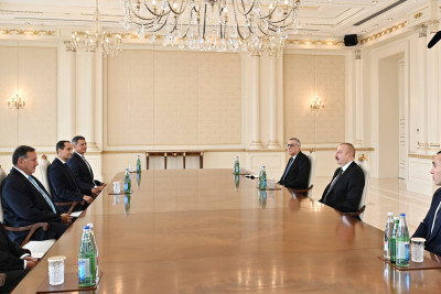 İlham Əliyev Avropa Olimpiya Komitələrinin prezidentini qəbul edib