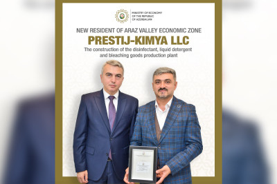 Araz Vadisi İqtisadi Zonasında 157 nəfər daimi işlə təmin ediləcək