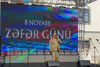 Ağalı kənd sakinləri Zəfər Gününü öz yurdlarında qeyd ediblər