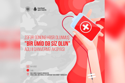 ASAN xidmət  "Zəfər Günü"nə həsr olunmuş qanvermə aksiyası keçirəcək