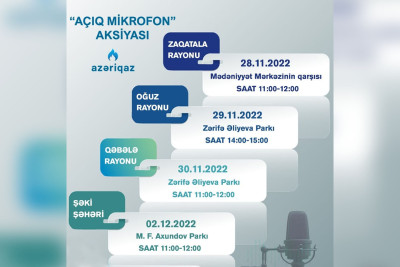 Azəriqaz "Açıq mikrofon" aksiyaları keçirəcək