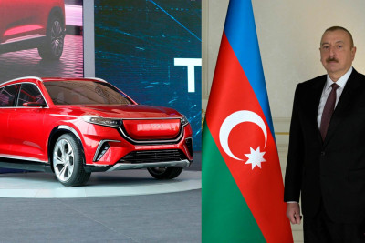 İlham Əliyev Türkiyənin elektromobilini sifariş edən ilk lider oldu