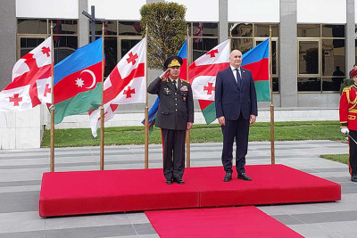 Zakir Həsənov gürcüstanlı həmkarı ilə görüşüb
