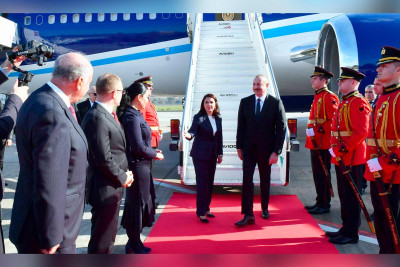 Prezident İlham Əliyev Albaniyaya dövlət səfərinə gedib