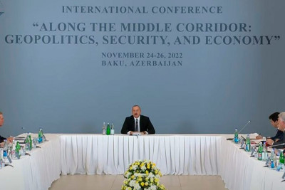 Prezident İlham Əliyev Bakıda keçirilən beynəlxalq tədbirdə iştirak edir