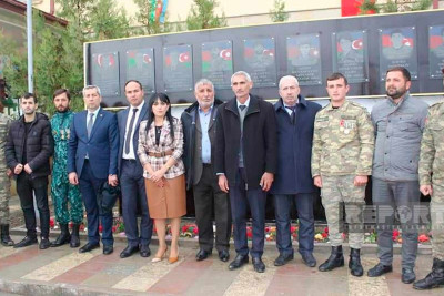 Sabirabadda şəhidlər abidəsinin açılışı baş tutub