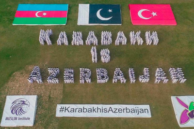 Pakistanda Zəfər Gününə həsr olunan fləş-moblar keçirilib