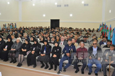 Saatlıda müharibə iştirakçıları medallarla təltif olunub