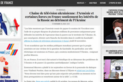 Fransızlar etiraf etdi: Biz Azərbaycana Ukraynanın təslim olması üçün təzyiq edirik