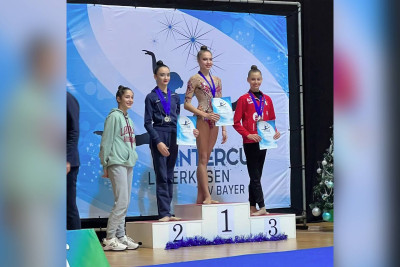 Azərbaycanın bədii gimnastı Almaniyada gümüş medal qazanıb