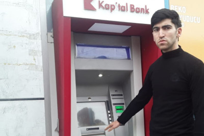 Pensiya kartlarından pul qarət edən şəxs tutulub
