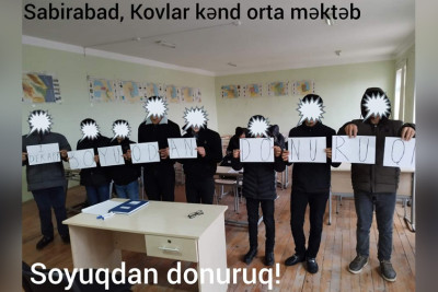 Sabirabad: şagirdlər məktəbdə istiliyin olmamasından narazıdırlar