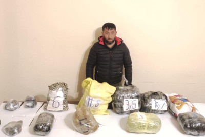 Astarada Azərbaycana 42 kq narkotik keçirilməsinin qarşısı alınıb