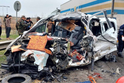 Bakı-Quba yolunda qəza baş verib, 6 nəfər ölüb - YENİLƏNİB 2