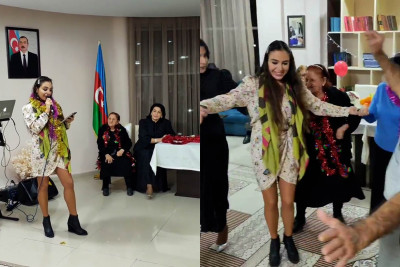 Leyla Əliyeva Bilgəhdəki "Qocalar və əlillər evi"ni ziyarət edib