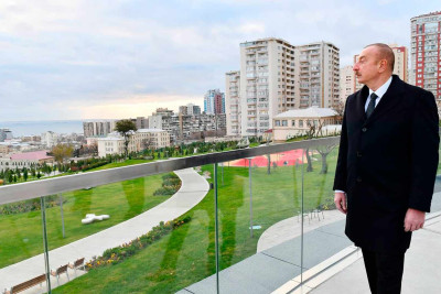 Bakıda Mərkəzi Parkın ikinci hissəsinin açılışı olub