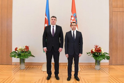 Azərbaycan səfiri etimadnaməsini Xorvatiya prezidentinə təqdim edib