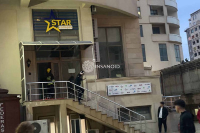 Bakıda tədris mərkəzində yanğın olub