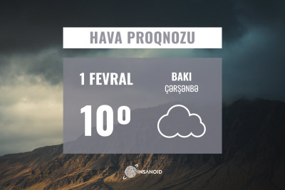 Fevralın ilk gününə olan hava durumu