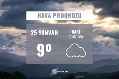 Sabah hava yağmursuz olacaq