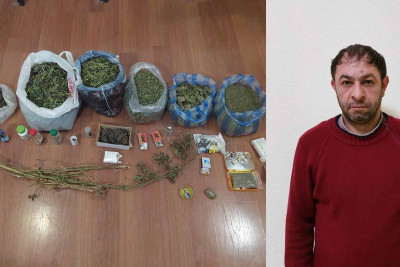 İsmayıllıda narkotacirin evində 3 kiloqram marixuana tapılıb
