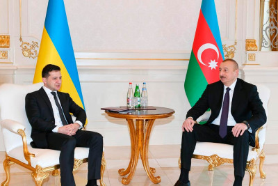 Prezident İlham Əliyev Volodimir Zelenskiyə başsağlığı verib