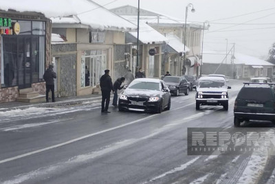 Oğuzda yollar buz bağlayıb, hərəkət məhdudlaşıb