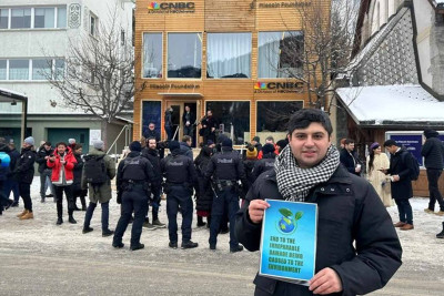 Davosda azərbaycanlı ekofəallara dəstək nümayiş etdirilib