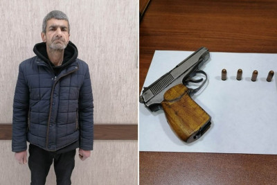 Bakıda tapança satan şəxs tutulub