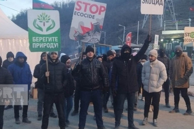 Xankəndi-Laçın yolunda etiraz aksiyası 27 gündür davam edir